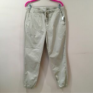 GAP joggers Chino Pants women's medium chinos THE ESSENTIAL Beige pull on New